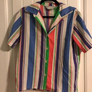 Vintage striped neon Blair shirt